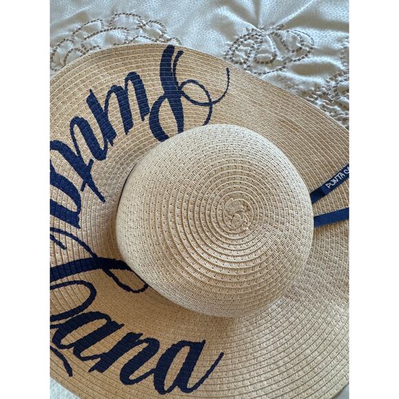 Punta Cana Floppy Sun Straw Hat Stylish Beach Sun Protection - Picture 9 of 10